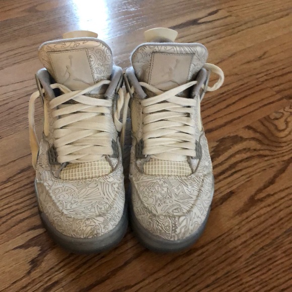 Jordan 4 laser worn size 8.5 - Picture 2 of 6